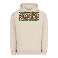 Pigment French Oak Santa skeleton christmas Urban Hoodie - Artiststas