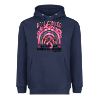 Navy heal cancer rainbow Heavyweight Hoodie - LillyAllenDesigns