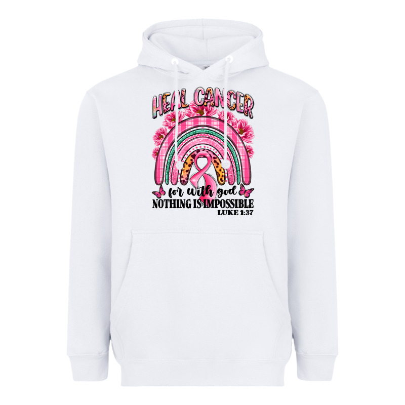 Heal Cancer Rainbow Heavyweight Hoodie by LillyAllenDesigns | Teevron
