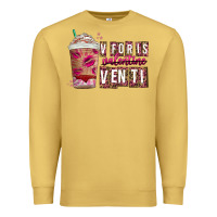 Antique Gold V For is Valentine Venti Premium Sweatshirt - CowhideDigitalArt
