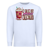 White V For is Valentine Venti Premium Sweatshirt - CowhideDigitalArt