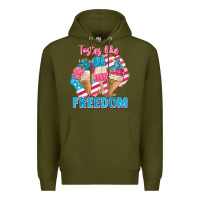 Army Green Tastes like freedom 4th of July Premium Hoodie - FaDigitalArtStudio
