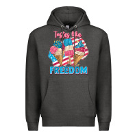 Charcoal Heather Tastes like freedom 4th of July Premium Hoodie - FaDigitalArtStudio