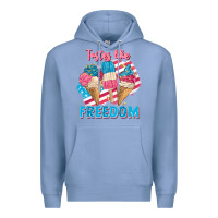 Colony Blue Tastes like freedom 4th of July Premium Hoodie - FaDigitalArtStudio