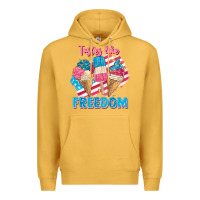 Mustard Tastes like freedom 4th of July Premium Hoodie - FaDigitalArtStudio