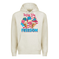 Oatmeal Heather Tastes like freedom 4th of July Premium Hoodie - FaDigitalArtStudio