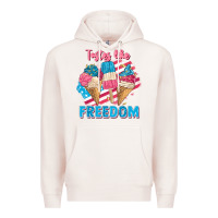 Pale Pink Tastes like freedom 4th of July Premium Hoodie - FaDigitalArtStudio