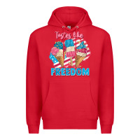 Red Tastes like freedom 4th of July Premium Hoodie - FaDigitalArtStudio