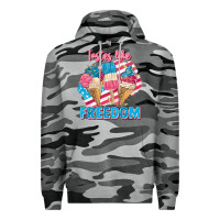 Slate Camo Tastes like freedom 4th of July Premium Hoodie - FaDigitalArtStudio