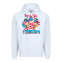 White Tastes like freedom 4th of July Premium Hoodie - FaDigitalArtStudio