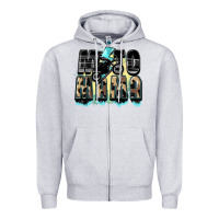 Heather Grey Moto mama Mother's Day Zipper Hoodie - FaDigitalArtStudio
