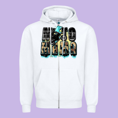 Moto Mama Mother's Day Zipper Hoodie Designed By Fadigitalartstudio