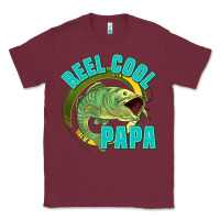 Burgundy reel cool papa Classic Tee - Jasminsmagicworld