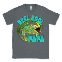 Charcoal Heather reel cool papa Classic Tee - Jasminsmagicworld