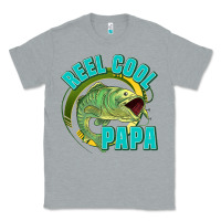 Heather Grey reel cool papa Classic Tee - Jasminsmagicworld