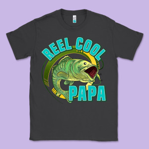 Reel Cool Papa Classic Tee Designed By Jasminsmagicworld