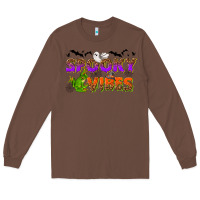 Chestnut Spooky vibes Long Sleeve Tee - NancyCooperArtShop
