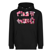 Black breast cancer emt emergency medical technician Heavyweight Hoodie - LillyAllenDesigns