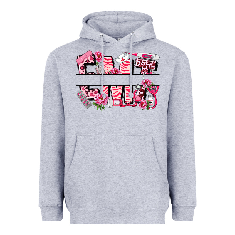 Breast Cancer Emt Emergency Medical Technician Heavyweight Hoodie by LillyAllenDesigns | Teevron