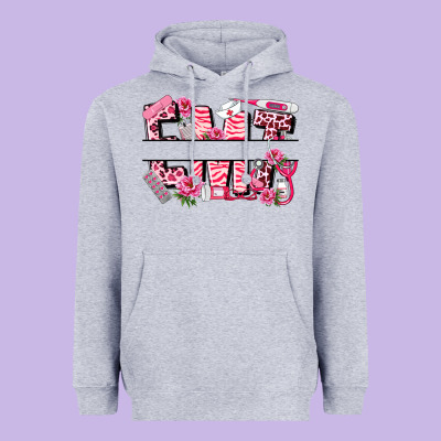 Breast Cancer Emt Emergency Medical Technician Heavyweight Hoodie Designed By Lillyallendesigns