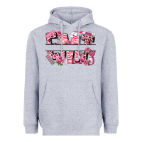 Heather Grey breast cancer emt emergency medical technician Heavyweight Hoodie - LillyAllenDesigns