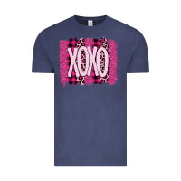 Vintage Denim Love Xoxo Brushstrokes Valentines Vintage Tee - Bettercallsaul