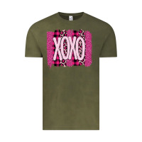 Vintage Olive Love Xoxo Brushstrokes Valentines Vintage Tee - Bettercallsaul