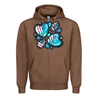 Chestnut American gemstone Zipper Hoodie - FaDigitalArtStudio
