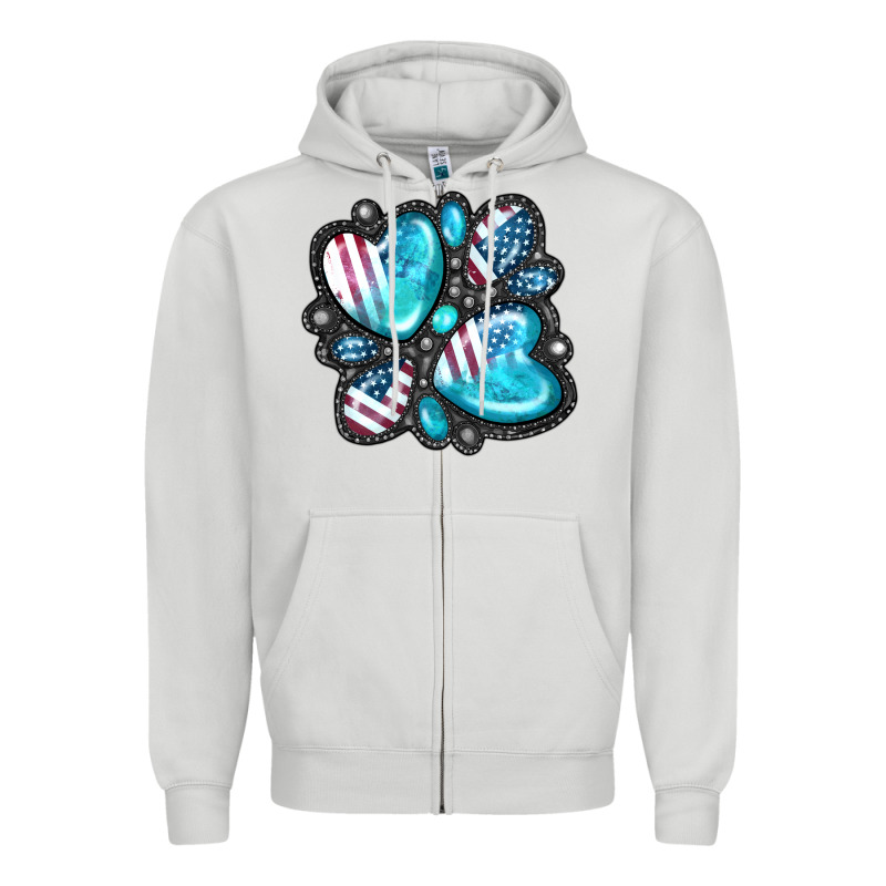 American Gemstone Zipper Hoodie by FaDigitalArtStudio | Teevron