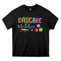 Black daycare teacher Heavy Core Tee - MaliasSmallBusiness