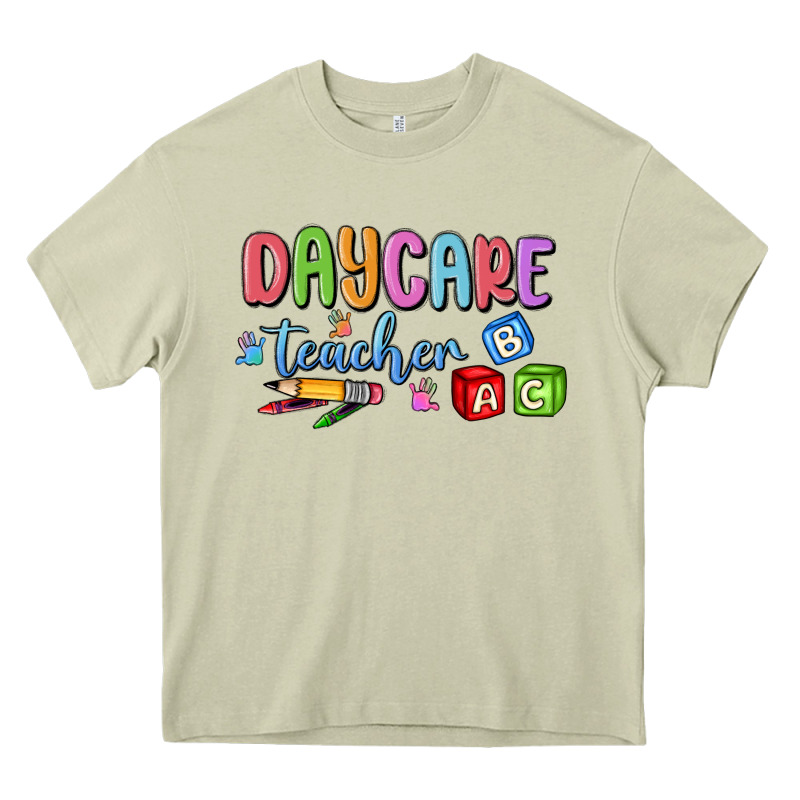 Daycare Teacher Heavy Core Tee by MaliasSmallBusiness | Teevron