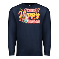 Navy One hoppy Mama Premium Sweatshirt - LillyAllenDesigns