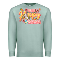 Seafoam One hoppy Mama Premium Sweatshirt - LillyAllenDesigns