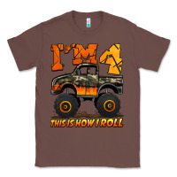 Chestnut i'm four this is how i roll monster truck birthday Classic Tee - Jasminsmagicworld