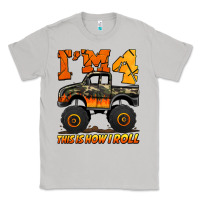 Moon Dust i'm four this is how i roll monster truck birthday Classic Tee - Jasminsmagicworld