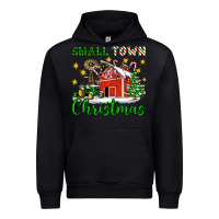 Black Small Town Christmas Urban Hoodie - Artiststas