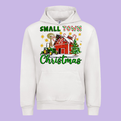 Small Town Christmas Urban Hoodie Designed By Artiststas