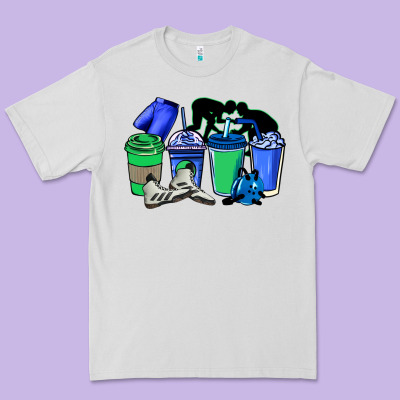 Wrestling Coffee Cups Premium Tee Designed By Nancycooperartshop