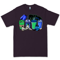 Plum wrestling coffee cups Premium Tee - NancyCooperArtShop