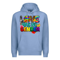 Colony Blue love has no gender pride Premium Hoodie - FaDigitalArtStudio