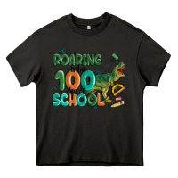 Asphalt roaring into 100 day of school Heavy Core Tee - MaliasSmallBusiness