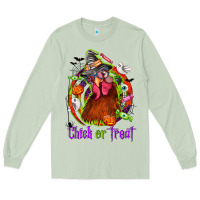 Matcha Chick or treat Halloween Long Sleeve Tee - NancyCooperArtShop