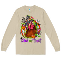 Mushroom Chick or treat Halloween Long Sleeve Tee - NancyCooperArtShop