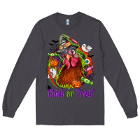 Smoke Chick or treat Halloween Long Sleeve Tee - NancyCooperArtShop