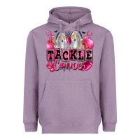 Lavender tackle cancer with ghosts playing football Heavyweight Hoodie - LillyAllenDesigns