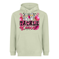 Matcha tackle cancer with ghosts playing football Heavyweight Hoodie - LillyAllenDesigns