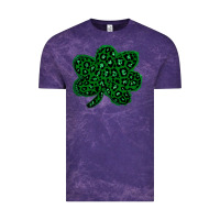 Cloud Purple shamrock st patrick Vintage Tee - Bettercallsaul