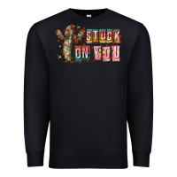 Black Stuck on You Premium Sweatshirt - CowhideDigitalArt