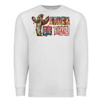 Oatmeal Heather Stuck on You Premium Sweatshirt - CowhideDigitalArt