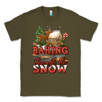 Army Green baking through the snow Classic Tee - Jasminsmagicworld